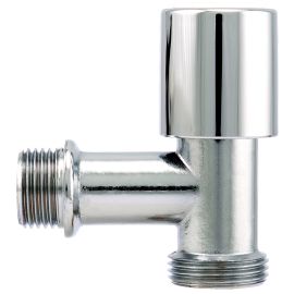 Rubinetto Lavatrice in ottone cromato Orizzontale 1/2"