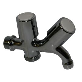 Rubinetto con Attacco Lavatrice in ottone cromato 1/2”-3/4”