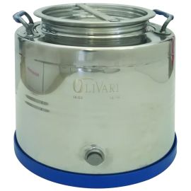 Contenitore Olio acciaio Inox 15 Lt. 