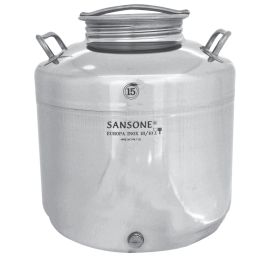 Contenitore Acciaio Inox Sansone per Olio 15 Lt