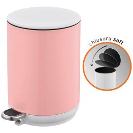 Pattumiera a Pedale Brixo Lady Bin 5 Lt Rosa