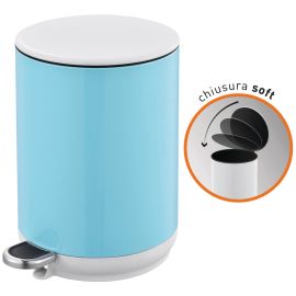 Pattumiera a Pedale Brixo Lady Bin 5 Lt Celeste
