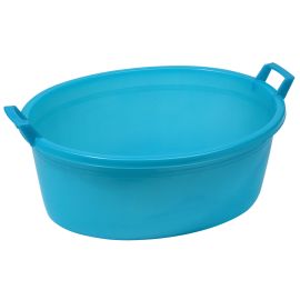 Bacinella Plastica Ovale Ø 60cm. 33 Lt.Bacinella ovale in polietilene, con due manici.