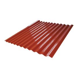 Red Corrugated Base Slab L118xh210 cm.