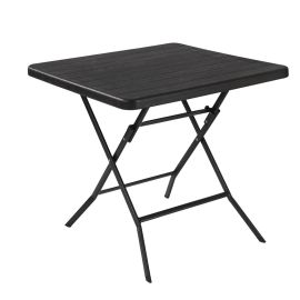 Metalwood folding table square 78x78x74(H) cm