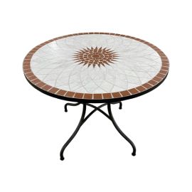 Tavolo Mosaico Rock Diam 100Xh75Cm