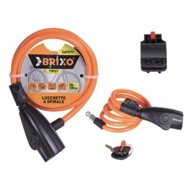Lucchetto Brixo A Spirale Per Ciclo Twist 8X100Cm