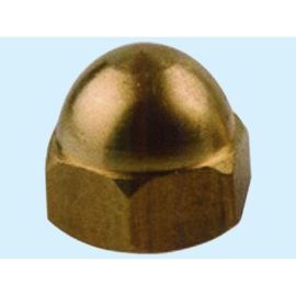 Dado Cieco Ottone Lucido MA 6 mm.