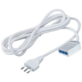 Prolunga Brixo 3X1.0 10A 5,0 mt. bianca