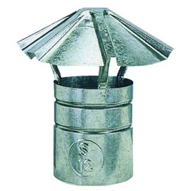 Fumaiolo Fisso Cappello Cinese Zincato Ø 12 cm.