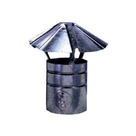 Fumaiolo Fisso Cappello Cinese Zincato Ø 10 cm.