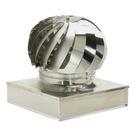 Fumaiolo Ventolino Inox Quadro 27x27 cm.