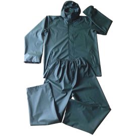Brixo Green PU Jacket + Pant Suit Size XXL