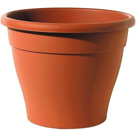 Round plastic plant pot mod. Minerva color terracotta Ø 60 cm.