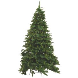 Albero di Natale Baviera altezza 240 cmAlbero di Natale da interno alto 240cm modello Baviera, molto folto e voluminoso, composto da 2371 rami in PVC e Polietilene. La base è in metallo a struttura a croce, garantisce un’ottima stabilità e robustezza all’
