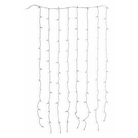 Ludi Di Natale A Tenda Con 104 Led Per Esterno Bianco/CaldoLuci di Natale da esterno, tenda luminosa per decorare il giardino e la parte esterna della casa. Ideali per finestre, mensole e librerie