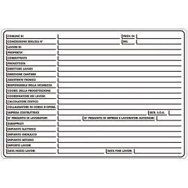 Sign For Construction Site Cm.88X68 A4070