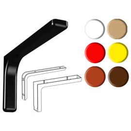 Reggimensola Ricoperta In Plastica Nera Cm 12 Cf 2 Pz