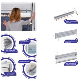 Zanzariera Stop Inset Bianco per tapparelle 100x160