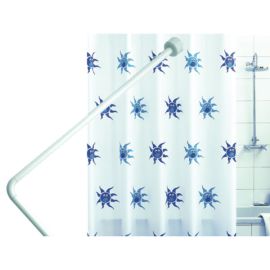 Sostegno fisso Tenda Doccia 80x80 cm. Bianco