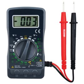 Tester Digitale Tascabile art. 107101Questo multimetro digitale tascabile Avidsen è progettato per effettuare sei diverse misurazioni elettriche. Strumento portatile e sicuro