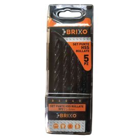 Brixo Hss Rolled Bits Set 3-8Mm Pcs.5