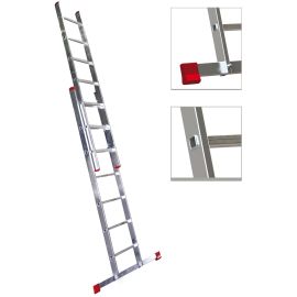 Scala Alu Step Up Duplice 2x12 gradini 5,33mt.