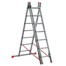 Scala Alu Promo Step Triplice 3x7 gradini 3,44mt.