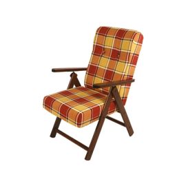 Molisana Bis 4-position armwithwalnutfinish and cotton