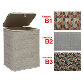 Cesta Portabiancheria Lt.55 Bianco B3