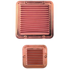 Griglia Aerazione Rame Quadra dim. 14x14 cm.