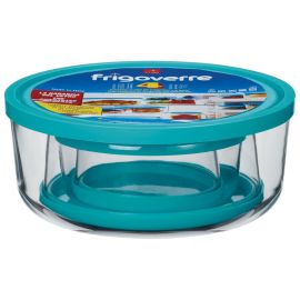 Contenitori Vetro Frigoverre Bormioli Set 4 Pz. Tondi