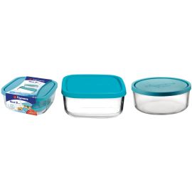 Contenitore Vetro Frigoverre Bormioli Set 2 Pz. 19x19 cm. + Ø15 cm.