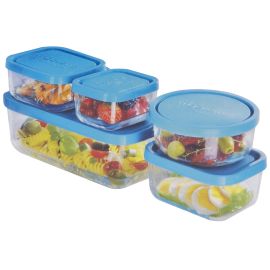 Contenitore Bormioli Compat Vetro Frigoverre Set 5 Pz.