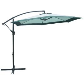 Aluminum round side umbrella 300 cm Sand and Jade