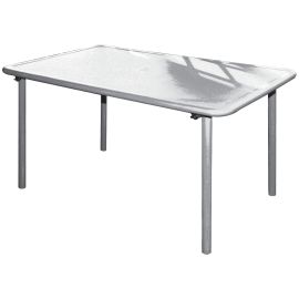 Tavolo Fiberglass Rugby rettangolare Grigio 135x80x71(H)cm