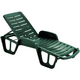 Green resin fixed stackable crib 192x71x100(H) cm