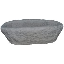 Fioriera  Decogarden Pietra antica n. 1 Peso 8KgManufatto in granulato di pietra, cemento bianco, armature interne in ferro zincato e additivi idrorepellenti, finitura realizzata a mano, colore grigio