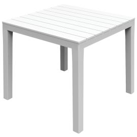 Tavolo in resina Mod. Bali dogato quadrato 80cm  Bianco