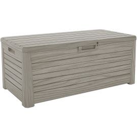 Baule multiuso Florida Cod. 155 resina effetto legno tortora 147x72x60 cm 550 Lt